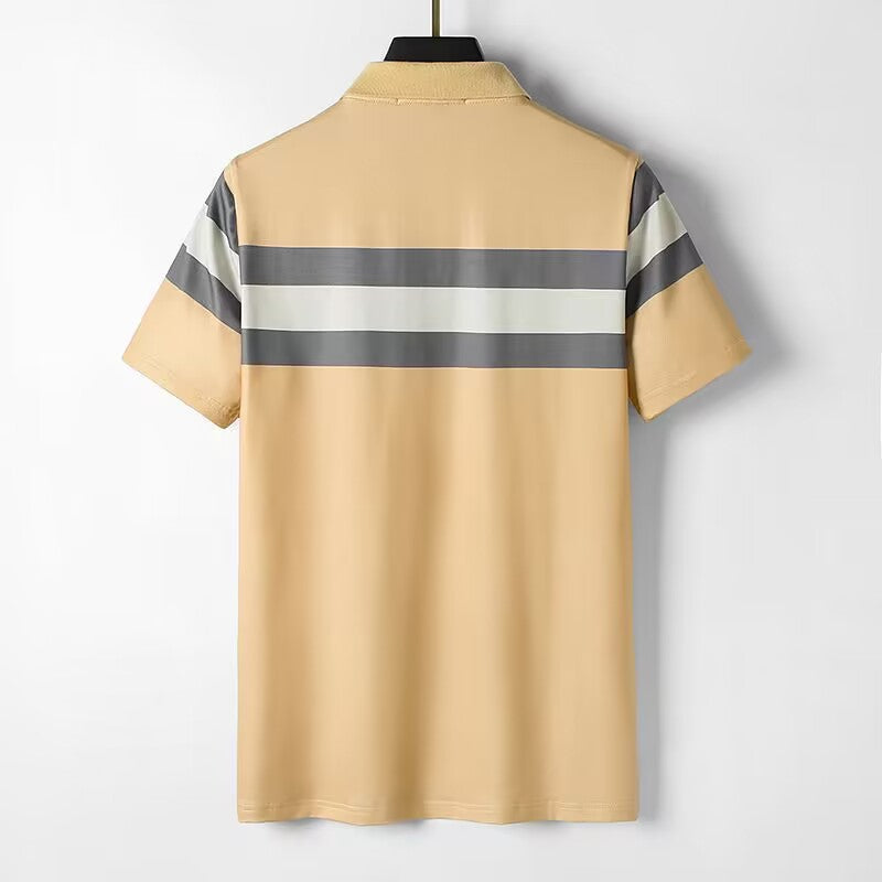 Tout nouveau coton 100% hommes T-Shirt col en v homme rayure T-shirts hauts T-shirts pour hommes T SHIRT vêtements 