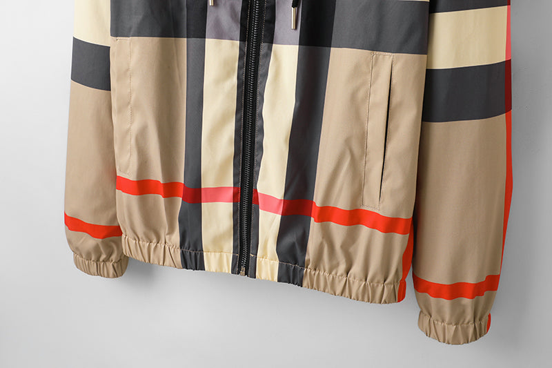 2023 New Fashion Streetwear Stripe Hoodie Jacket Coats For Men Long Sleeve Outwear Plus Size Clothing