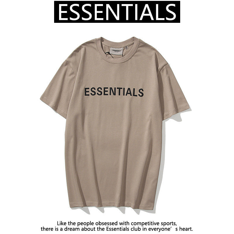 2024 New Essentials Letter T-shirt Men and Women Same Style Couple Loose Short Sleeve